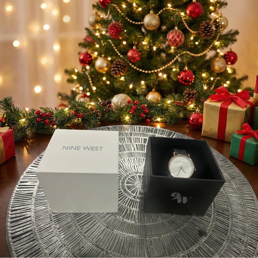Nine West Silver Watch- Felicity NIB